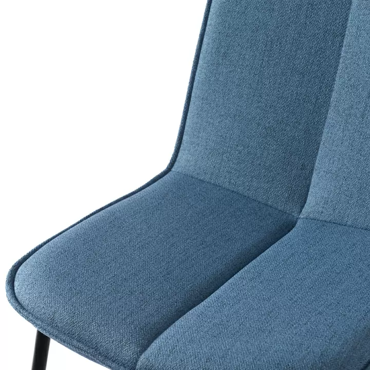 Набор из 4 стульев adrian, рогожка, синие