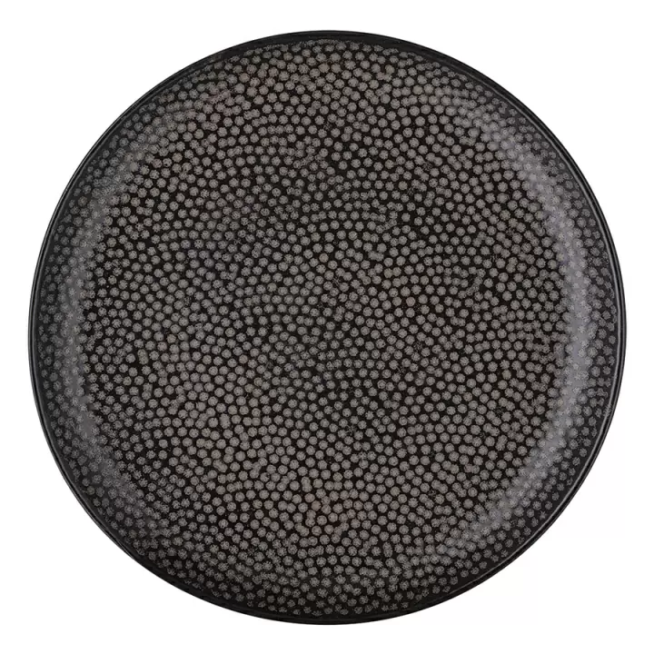 Набор тарелок dots, D21 см, черные, 2 шт.