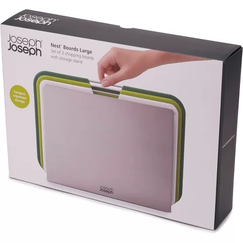 Набор из 3 разделочных досок Joseph Joseph Nest Large, зелёный