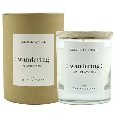 Свеча ароматическая Ambientair The olphactory, wandering, goji black tea, 40 ч