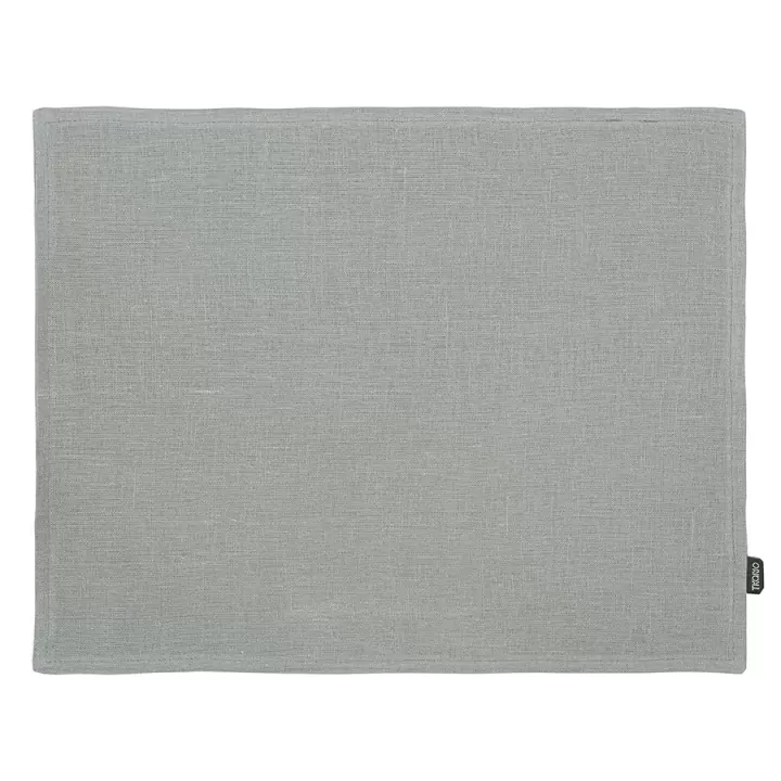 Салфетка под приборы из стираного льна серого цвета из коллекции essential, 35х45 см