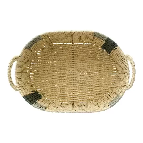 Корзина плетеная овальная bodhran sage из коллекции ethnic, размер l