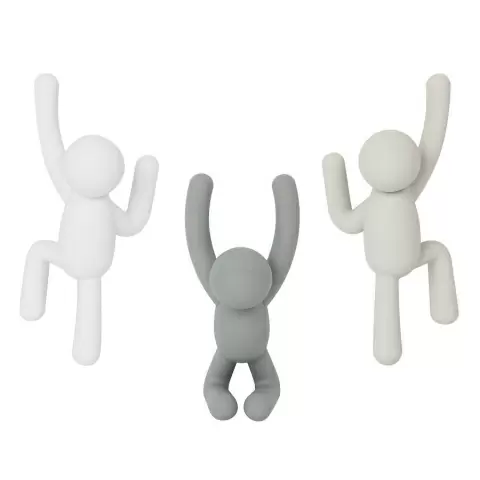 Вешалки-крючки Umbra Buddy, серые