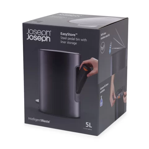 Мусорное ведро с педалью Joseph Joseph EasyStore 5 л, с крышкой soft-close