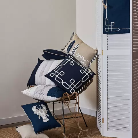 Подушка декоративная navy mood из коллекции sea treasures, 45х45 см
