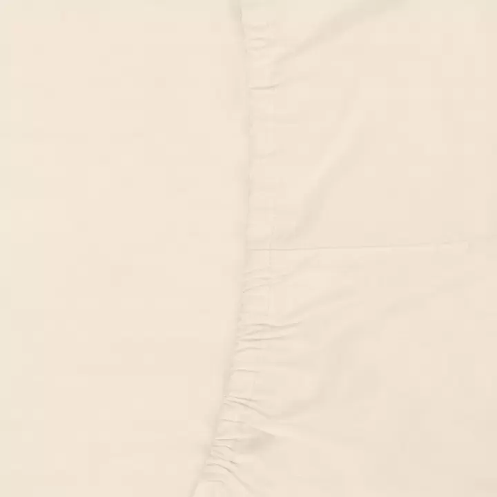 Простыня на резинке из сатина белого цвета из коллекции essential, 200х200х30 см