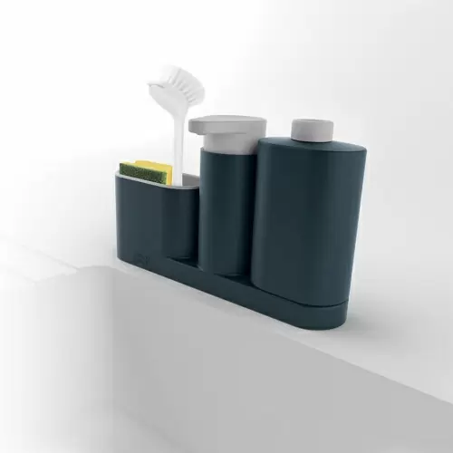 Органайзер для раковины с дозатором для мыла и бутылочкой SinkBase Plus 