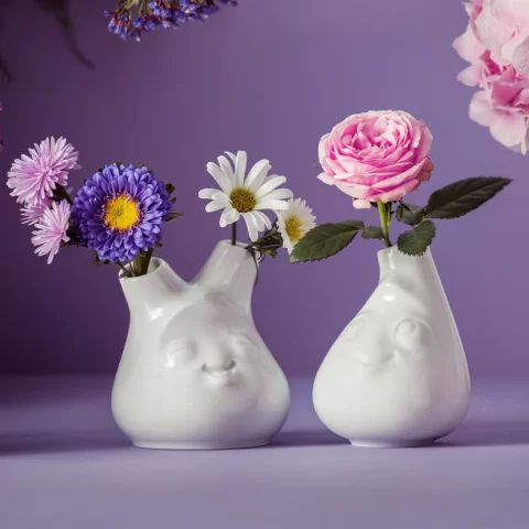 Ваза Tassen Cute, 10 см, белая