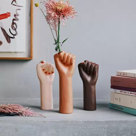 Ваза для цветов Doiy Girl Power 26 см, белая