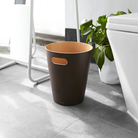 Корзина для мусора Umbra Woodrow, эспрессо