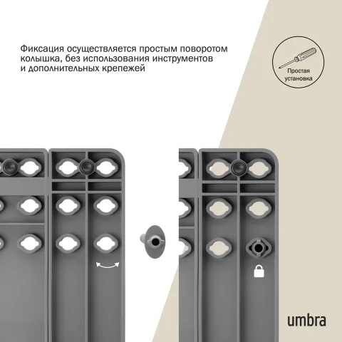 Органайзер для посуды Umbra Peggy, серый