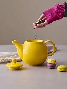 Чайник заварочный с ситом pure, 1 л, желтый