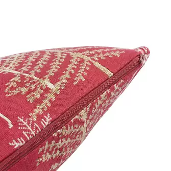 Подушка вязаная с новогодним рисунком Tkano Winter fairytale из коллекции New Year Essential, 45х45 см