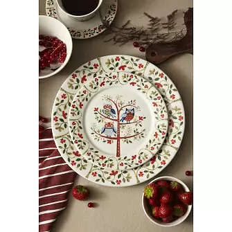 Набор тарелок owl из коллекции birds of paradise в подарочной упаковке, D21 см, 2 шт.