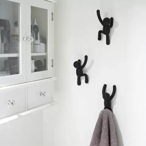 Вешалки-крючки Umbra Buddy, черные