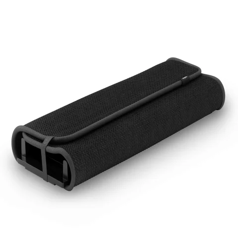 Коврик для сушки посуды Umbra Udry Ultra, с держателем для приборов, черный
