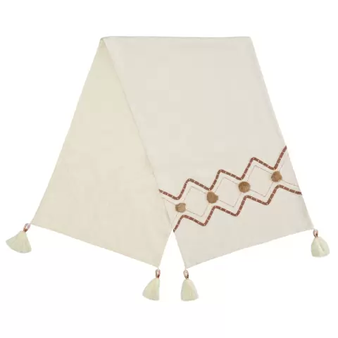 Дорожка на стол с вышивкой geometry из коллекции ethnic, 45х150 см