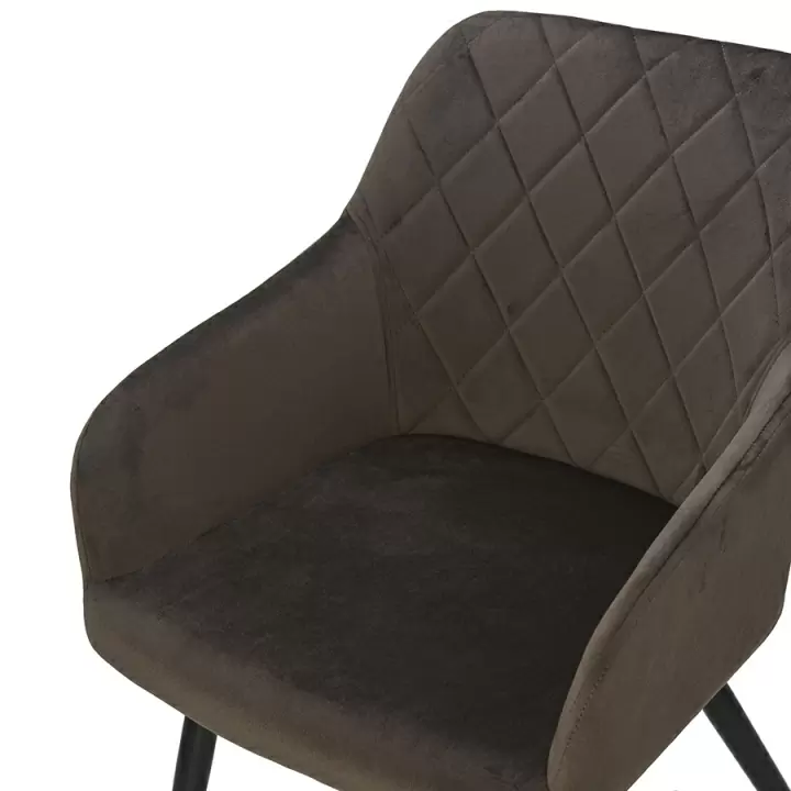 Кресло beata, велюр, коричневое