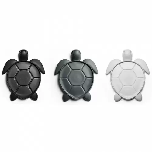 Подставка под стаканы QUALY Save turtle, темно-серый
