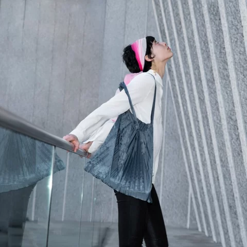 Складная сумка LOQI PLEATED Black
