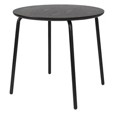Стол обеденный round, D80 см, черный