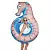 Круг надувной BigMouth Seahorse