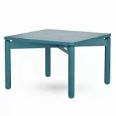 Столик кофейный saga, 60х60 см, сине-зеленый