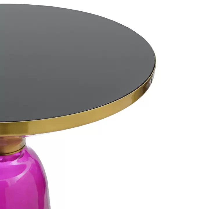 Столик кофейный odd, D50 см, черный/фиолетовый