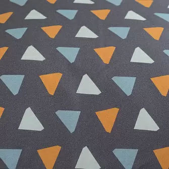 Комплект постельного белья полутораспальный из сатина с принтом triangles из коллекции wild