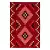 Плед из хлопка по мотивам башкирских орнаментов из коллекции cultural heritage, 130х180 см