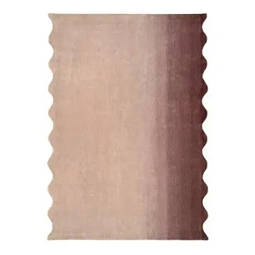 Ковер из шерсти over horizon цвета марсала из коллекции trendy ruffles, 160х230 см