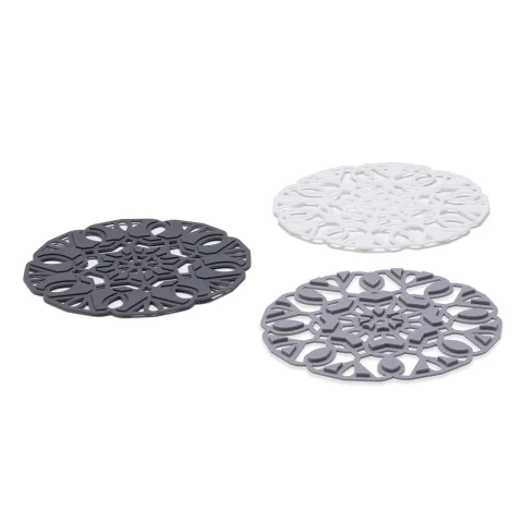 Подставка под горячее 3в1 Peleg Design TriveTile, белый/серый