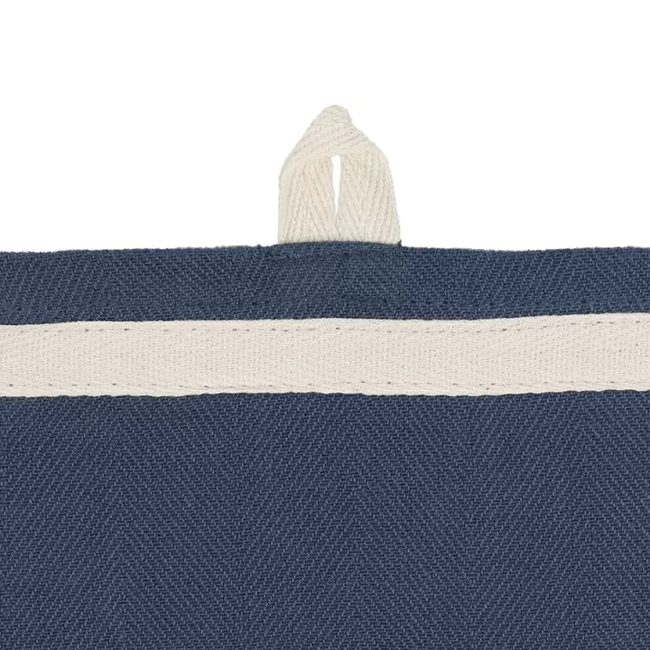 Набор из двух кухонных полотенец саржевого плетения темно-синего цвета Tkano из коллекции Essential, 50х70 см