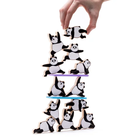 Игра на баланс Peleg Design Zen Panda, настольная игра с пандами для детей и взрослых