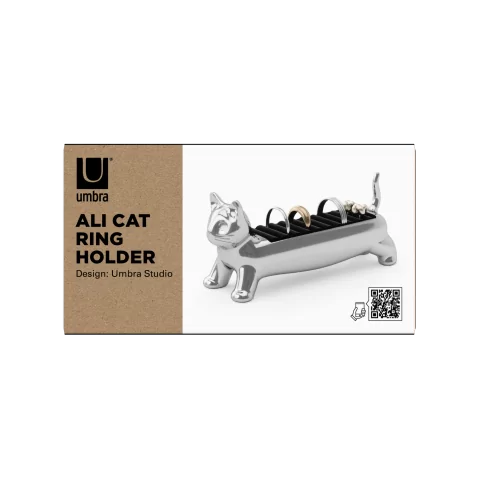 Держатель для колец и серег Umbra Ali Cat из металла, хром
