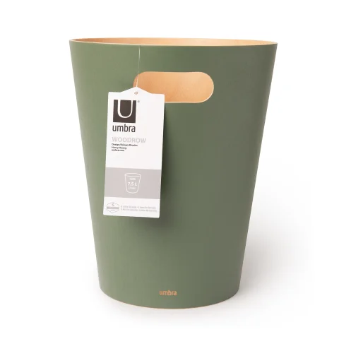 Корзина для мусора Umbra Woodrow, зеленая