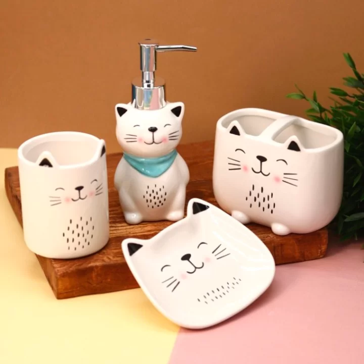 Подставка для зубных щёток ILikeGift Cute cat