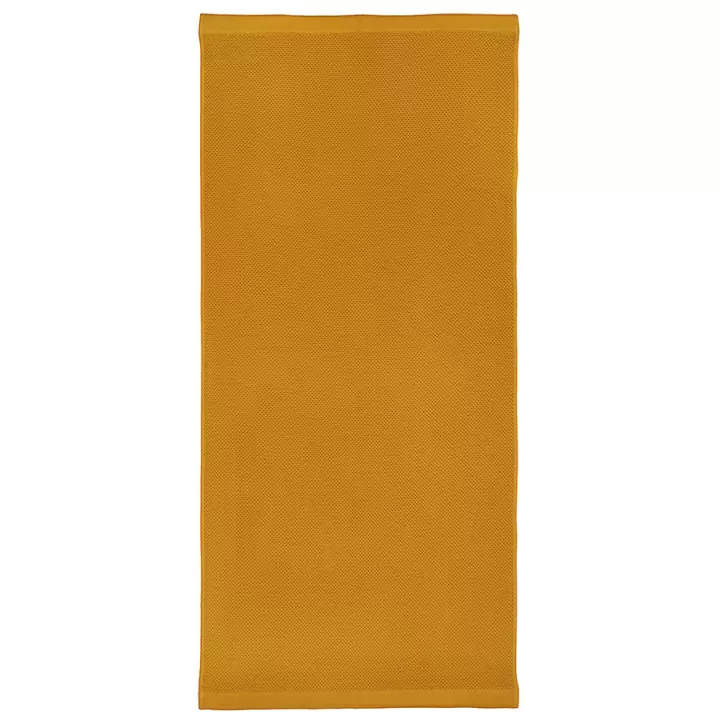 Полотенце банное вафельное цвета карри из коллекции essential, 70х140 см