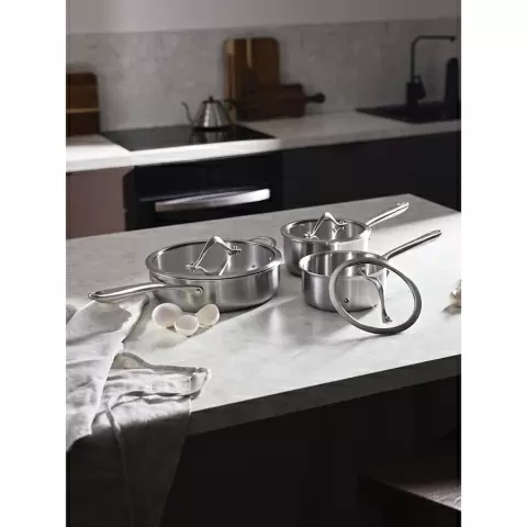 Ковш с крышкой 3ply etalon, D18 см, 1,9 л