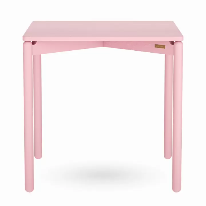 Стол обеденный saga, 75х75 см, розовый