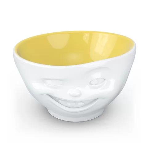 Чаша Tassen Winking, 500 мл, белая/желтая