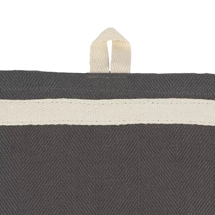 Набор из двух кухонных полотенец саржевого плетения серого цвета из коллекции essential