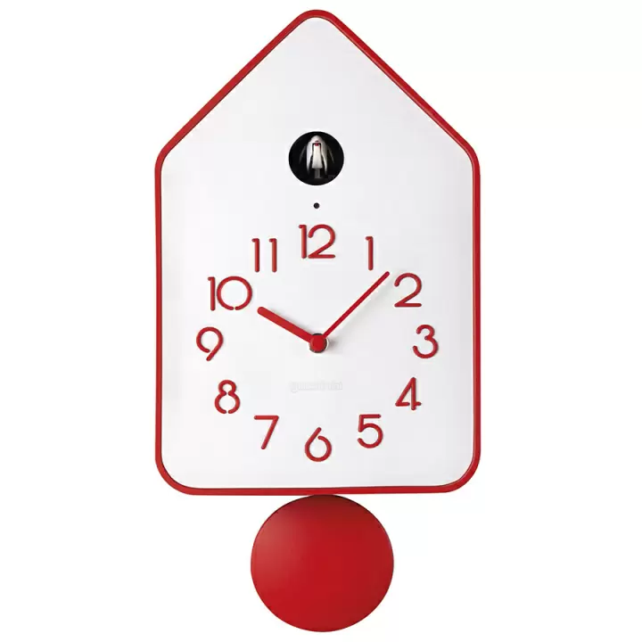 Часы настенные с маятником Guzzini QQ-UP, красные