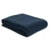 Полотенце банное фактурное темно-синего цвета из коллекции Tkano Essential