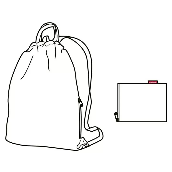 Рюкзак складной Mini maxi sacpack floral 1