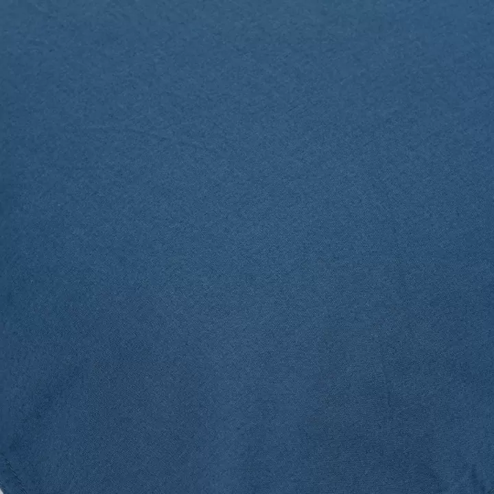 Простыня темно-синего цвета из органического стираного хлопка из коллекции Essential, 270х240 см