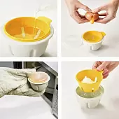 Форма для приготовления яиц пашот в микроволновой печи Joseph Joseph M-Poach, желтая