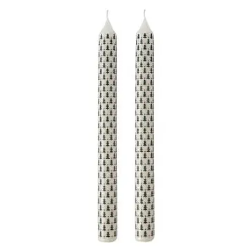 Набор из двух новогодних свечей Зимний Лес из коллекции new year essential, 25см