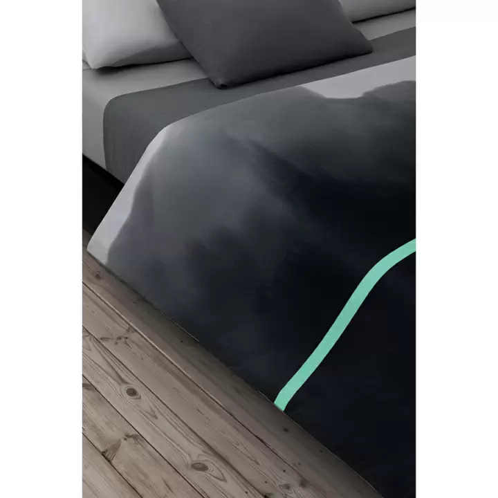Комплект постельного белья из умягченного сатина из коллекции slow motion, mint, 150х200 см