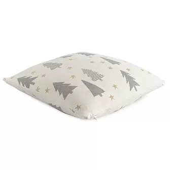 Подушка вязаная с новогодним рисунком magic forest из коллекции new year essential, 45х45 см